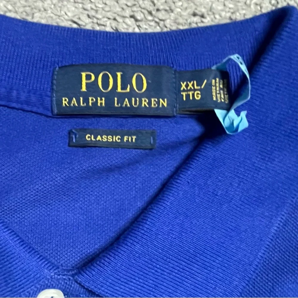POLO Ralph Lauren Men's Royal Blue Short Sleeve Polo Shirt Sz XXL 2XL